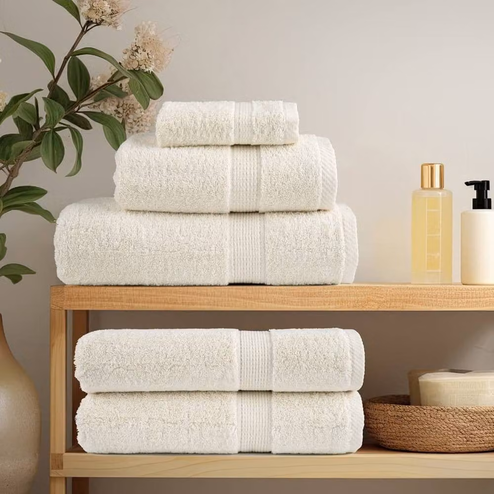 Berkfield Home SOLUND Premium Cotton Sauna Towels, 2 Pack, Beige, W: 80 cm, L: 200 cm, 600 gsm – 2