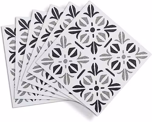d-c-fix Self Adhesive Geometric Floor Tiles, Cubia Pattern, W/D: 30.5 x 30.5 cm – 2