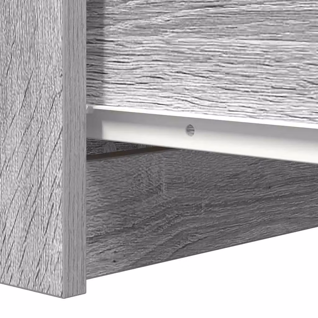 Berkfield Home Modern Sideboard with Drawers in Grey Sonoma, W/D/H: 37.5 x 35 x 99 cm – 2