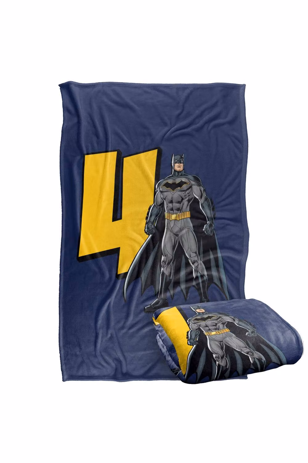 Warner Bros. Justice League Batman Birthday Large Silky Touch Super Soft Blue Multicolour Throw Blanket – 2
