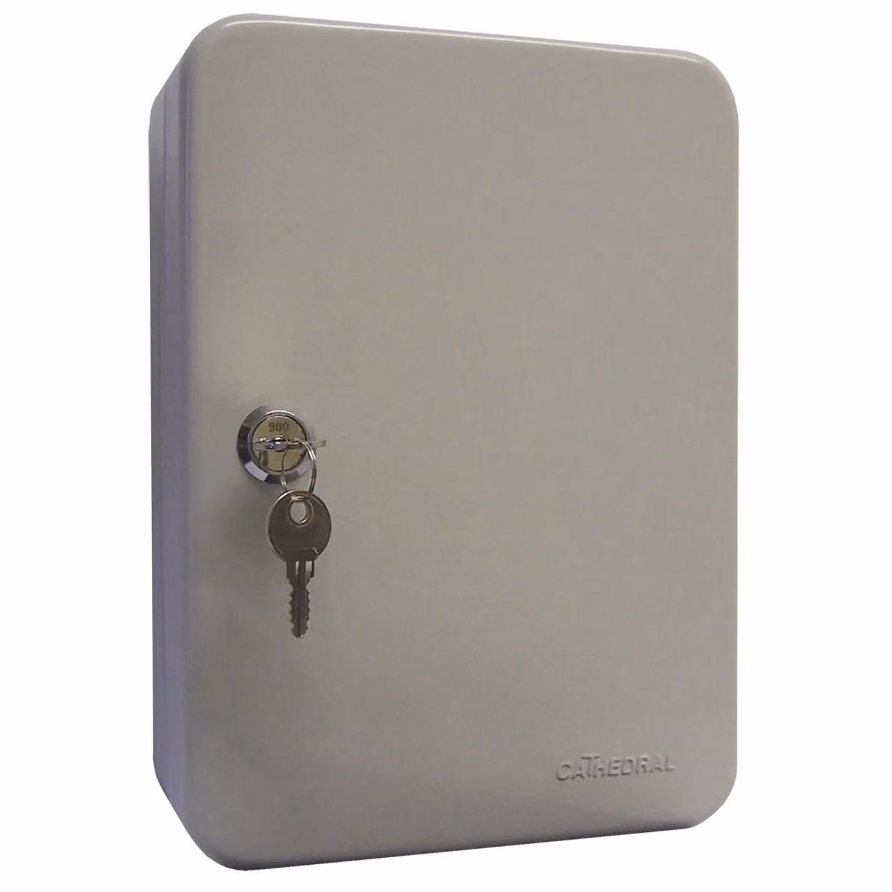 mysmartbuy Lockable Wall Mounted Key Cabinet with Hook Numbers and Key Tags in Grey – 2