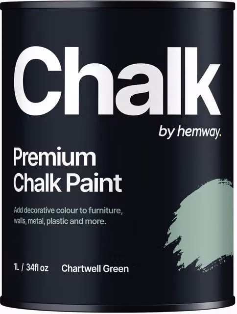 Hemway Chalk Paint Flat Matt in Chartwell Green, 1L