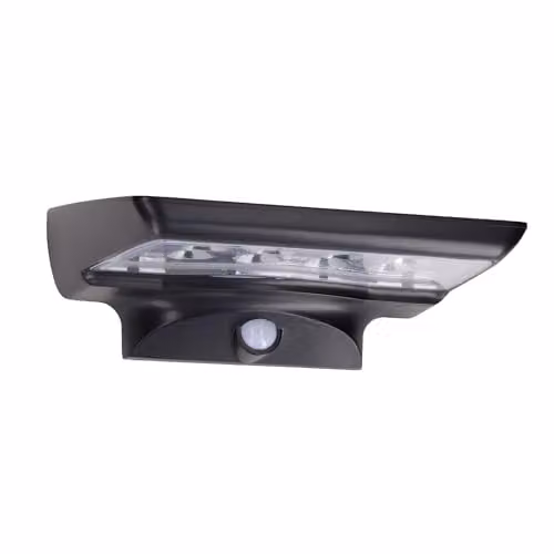 FORLIGHT Netlighting Solar LED Outdoor Surface Mounted Wall Light Black IP44 with Motion and Dusk Sensors – 1