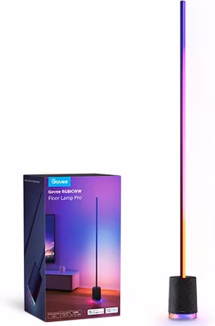 Govee H6079 Pro RGBIC LED Floor Lamp with Speaker in Black
