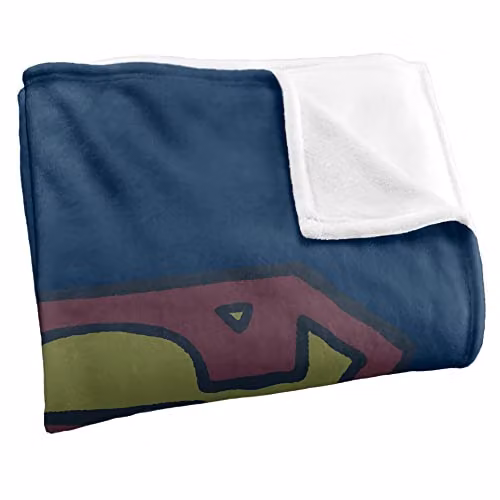 Warner Bros. Superman Shield Super Soft Microfibre Fleece Throw Blanket, Blue, W: 91 cm, D: 147 cm – 2
