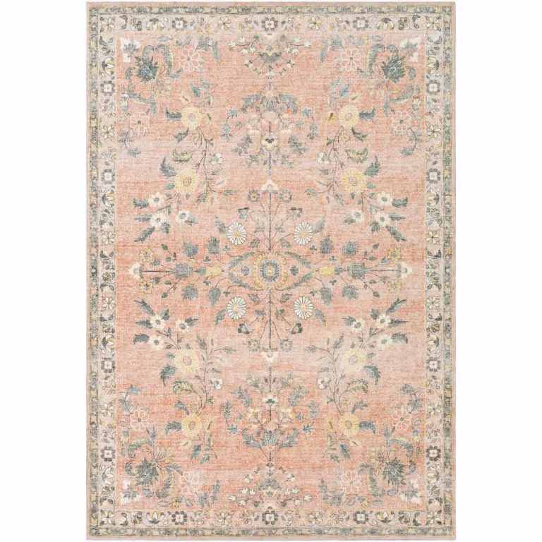 Livabliss Erin Traditional Boho Living and Dining Rug in Green, Grey and Sand, W: 200 cm, D: 275 cm