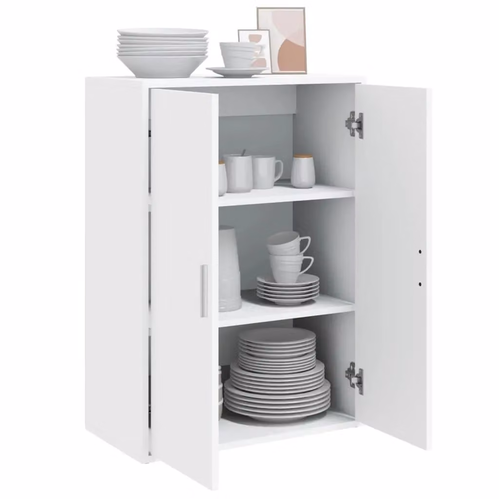 Berkfield Home Modern White Matt MDF Sideboard W/D/H: 60 x 31 x 84 cm – 2
