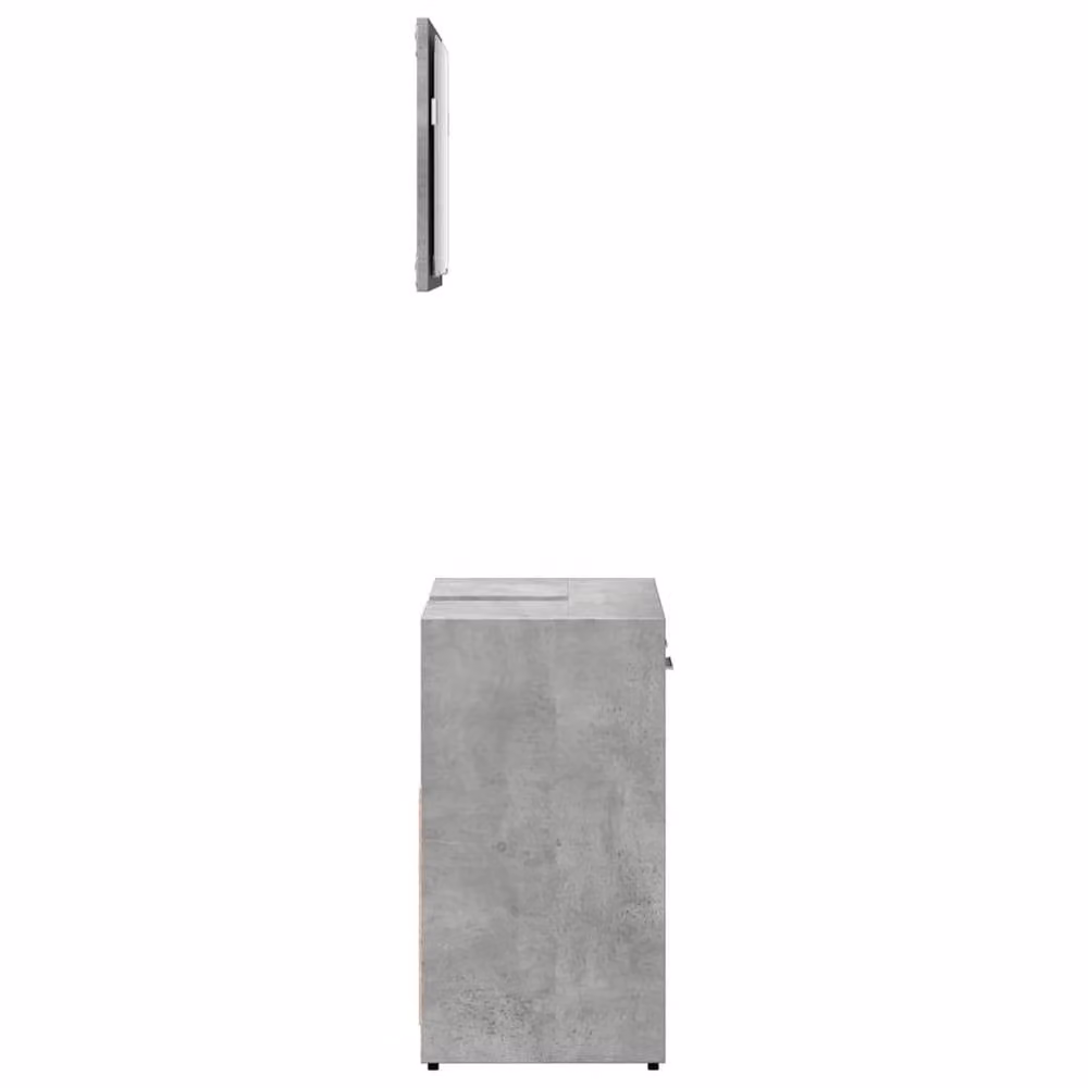 Berkfield Home Wall Mounted Bathroom Cabinet with Mirror in Concrete Grey – 2