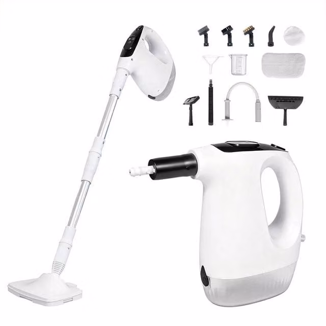 VOGREX Multi Function Handheld Steam Mop Deep Floor Cleaner in White – 1