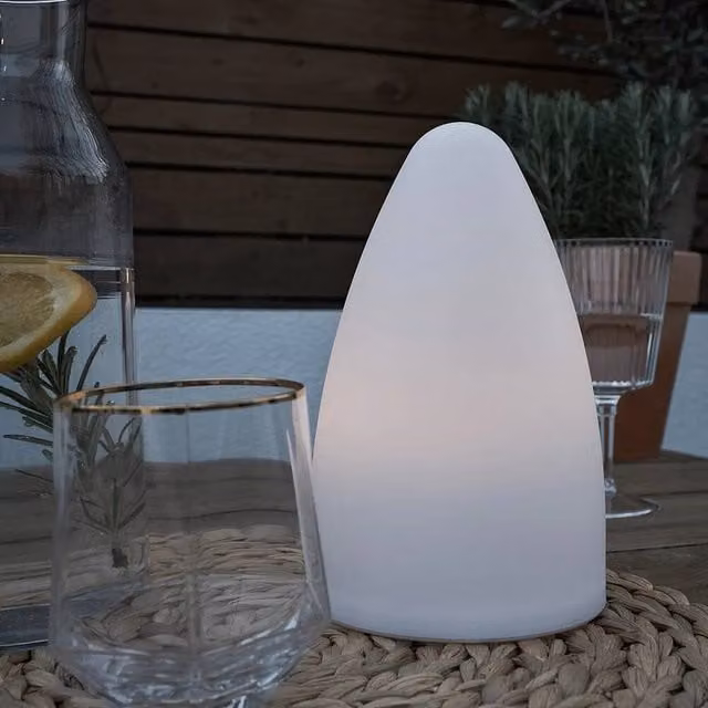 SPETLEK Rechargeable LED Table Lamp, Colour Changing RGB Light in White and Multicolour