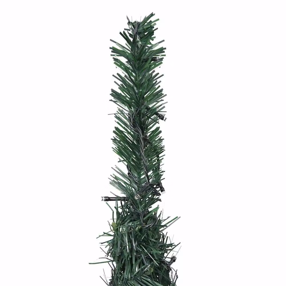 Berkfield Home Pop-up String Pre-lit Artificial Christmas Tree, Green, Height: 210 cm – 5