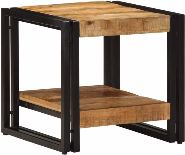 Berkfield Home Brown Mango Wood Coffee Table, W: 40 cm, D: 50 cm, H: 38 cm
