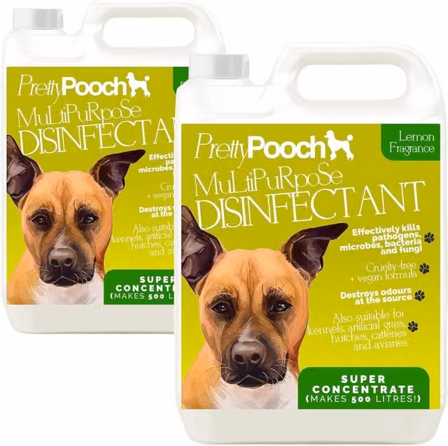 Pretty Pooch Lemon Multipurpose 3 in 1 Anti Bacterial Disinfectant, Yellow, 10 kg
