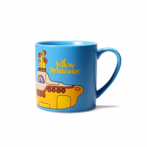 Half Moon Bay The Beatles Yellow Submarine Blue Ceramic Tea and Coffee Mug