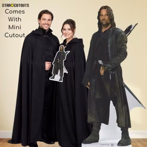 Star Cutouts SC4130 Aragorn Lord of the Rings Lifesize Cardboard Cutout, Height: 192 cm – 4