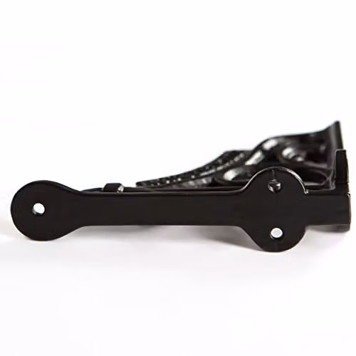 Hammer and Tongs Ornate Iron Shelf Bracket in Matt Black – 3