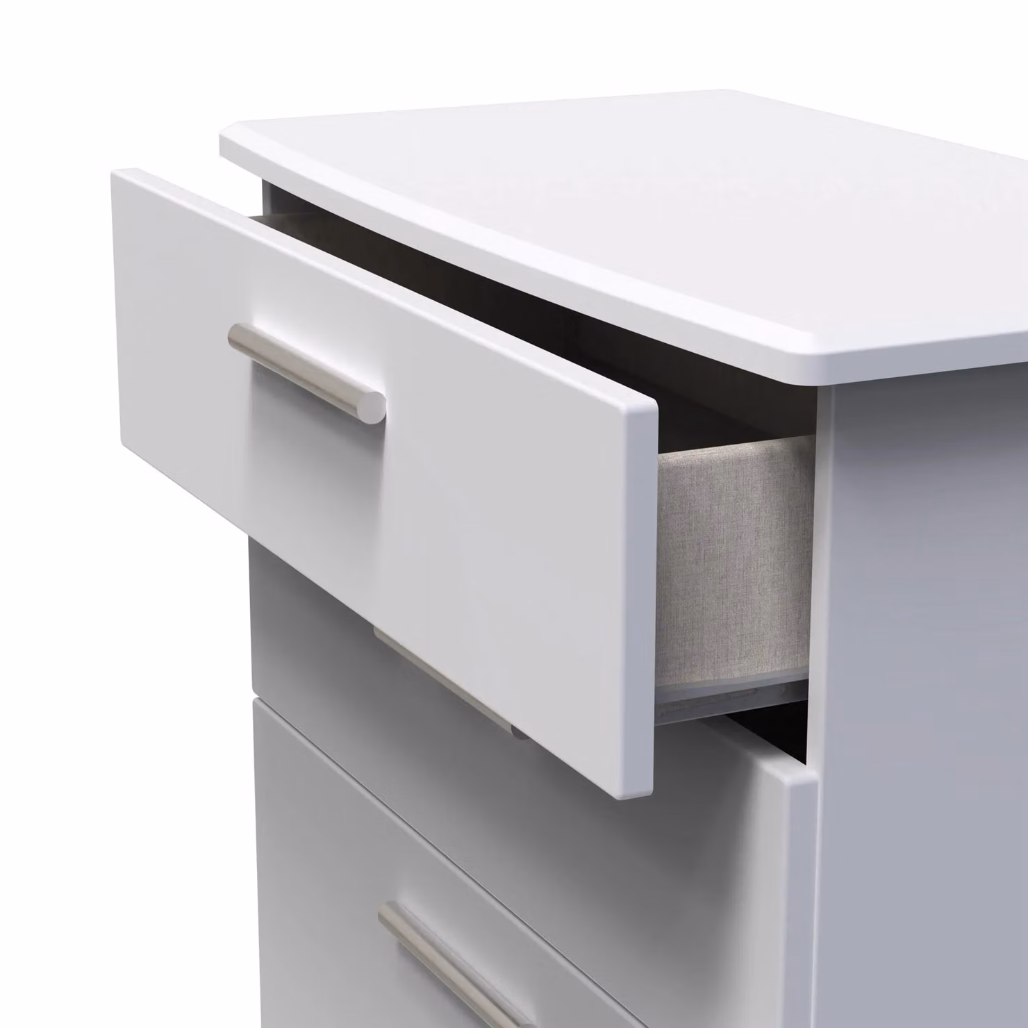 Ready Assembled 2 U Windsor 4 Drawer Deep Chest in Mid Grey – 2