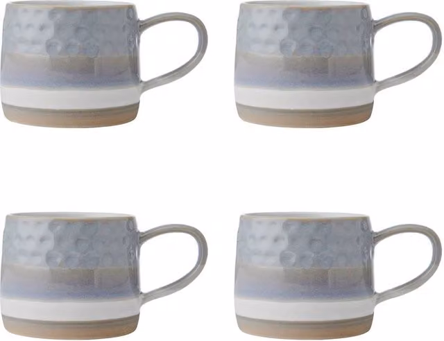 Mikasa Set of 2 Grey Textured Stoneware Mugs – 1