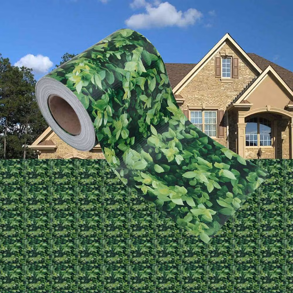Berkfield Home Green PVC Garden Privacy Screen Strip with Metal Clamps, W: 35 m, H: 0.19 m – 2