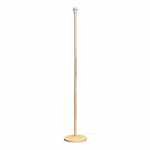 ValueLights Triston Modern Brown Wood Floor Lamp Base