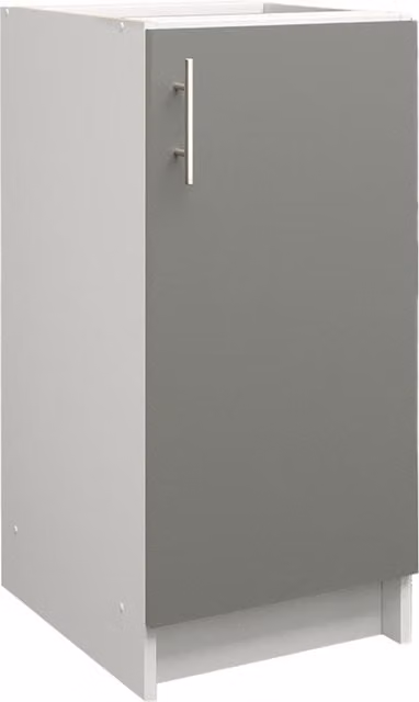 JD Greta Modern Grey Matt Kitchen Base Unit, Width: 40 cm