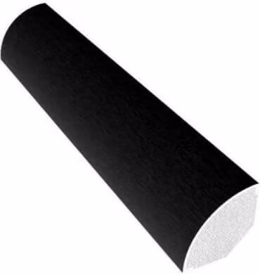 Freefoam PVC Quadrant Moulding in Black Ash Woodgrain, 12mm x 5m
