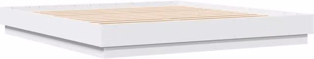 Berkfield Home Minimalist White Engineered Wood Bed Frame W/D/H: 200 x 23 x 203 cm