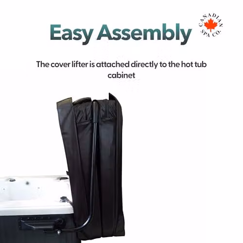 CANADIAN SPA CO. Aluminium Top Mount Hot Tub Cover Lifter in Black or Brown – 3