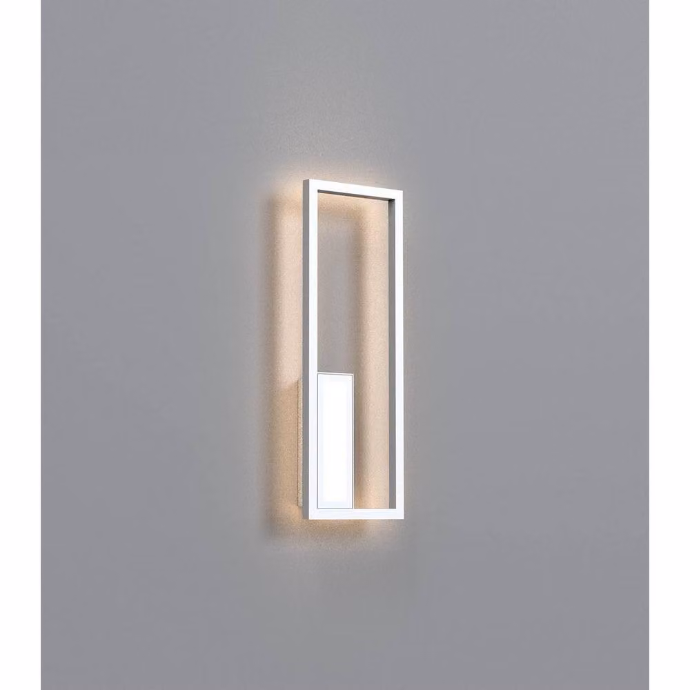 Netlighting Boutique Rectangular LED Wall Lamp, White, Dimmable, 21W, 3000K, 1130lm – 2