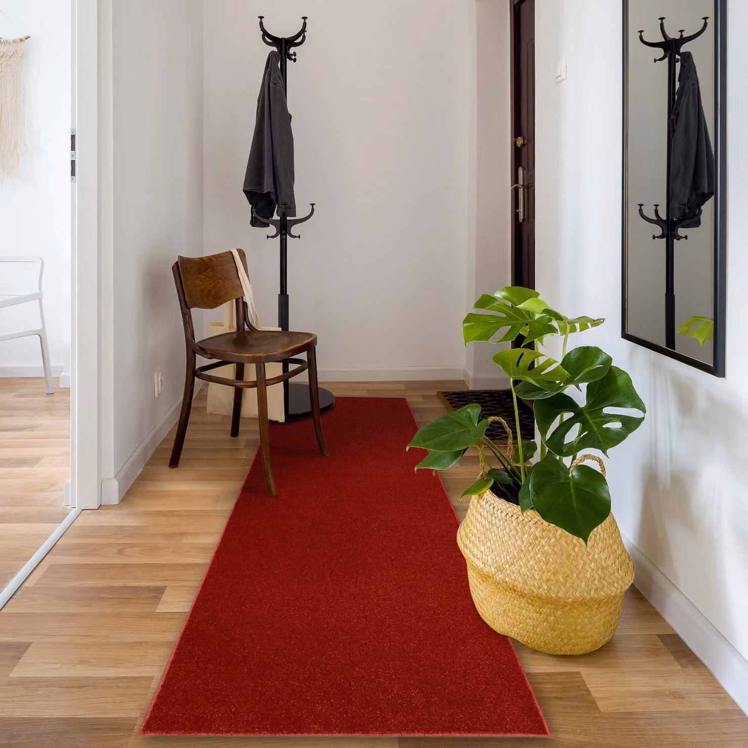 RugsX Eton Runner Rug in Red, W/D/H: 90 x 330 cm – 4