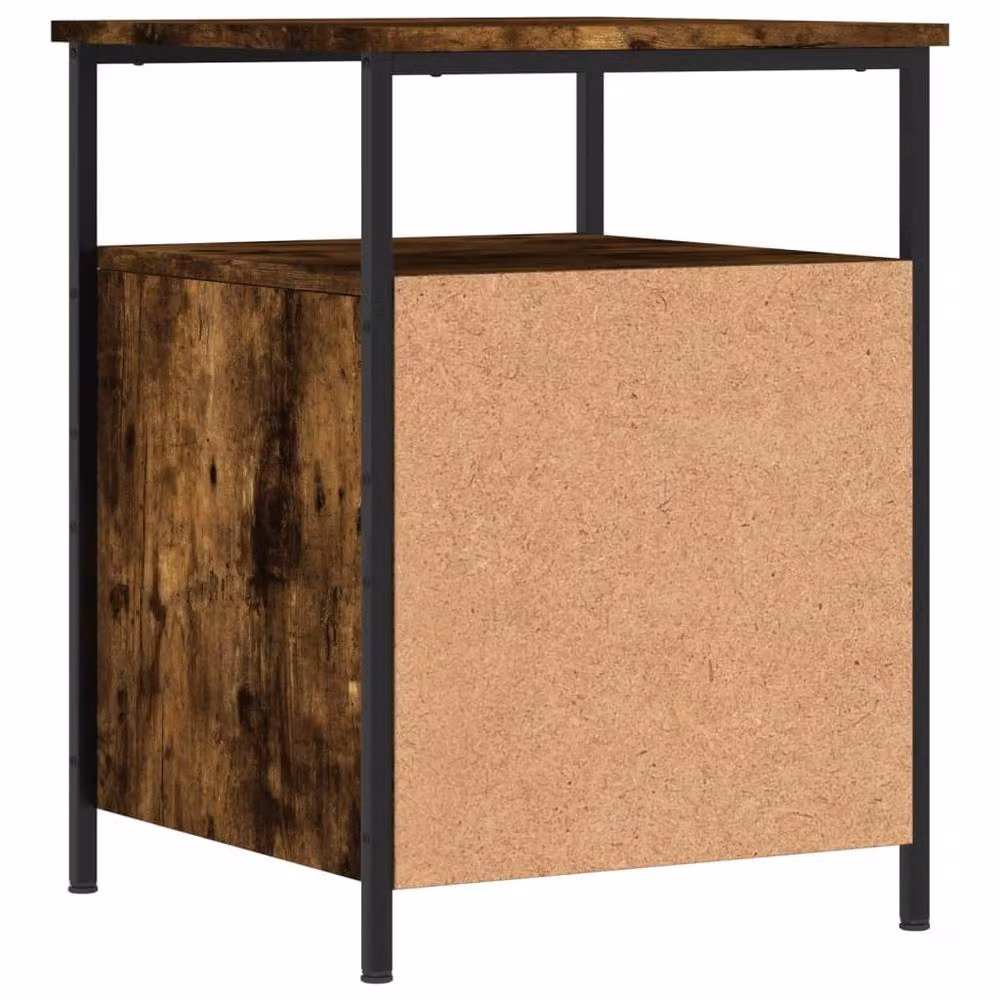 Berkfield Home Bedside Cabinet in Smoked Oak Brown, W/D/H: 44 x 45 x 60 cm – 5