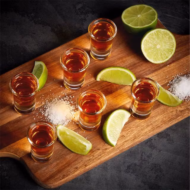 VonShef Set of 6 Transparent Shot Glasses