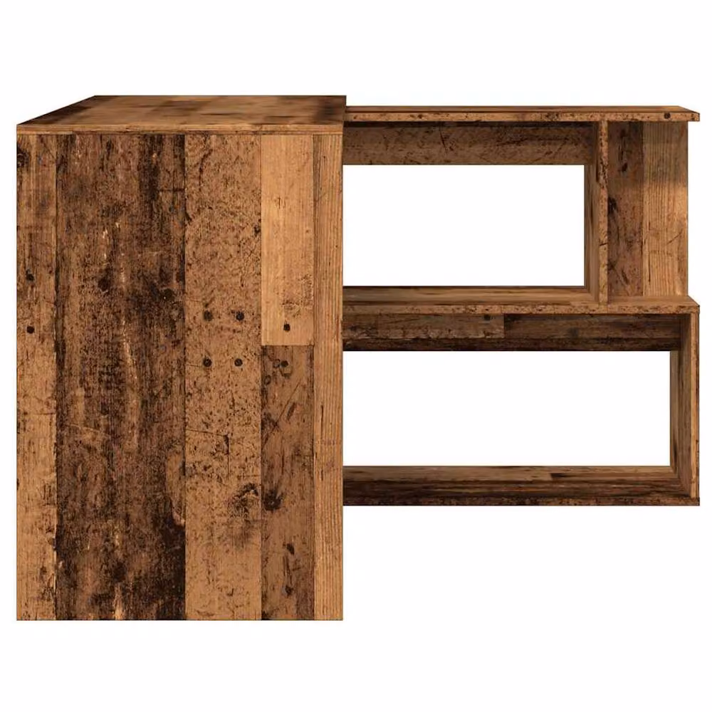 Berkfield Home Modern Corner Desk in Brown, W/D/H: 200.5 x 50 x 76 cm – 5