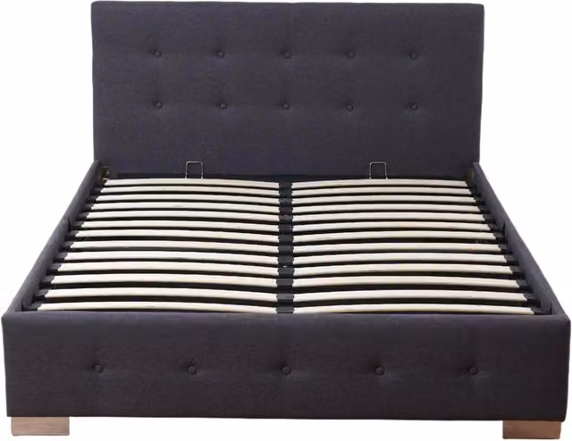 Madefor.living Upholstered Ottoman Bed Frame with Lift Up Base in Grey
