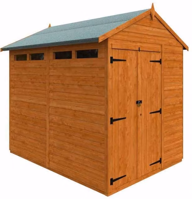 Buttercup Farm Flex Apex Security Double Door 12mm Chicken Coop in Burnt Orange, W: 175 cm, D: 185 cm, H: 233.2 cm – 1
