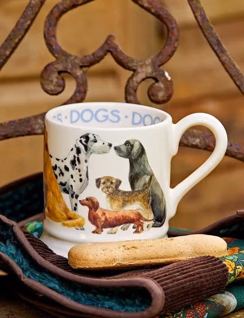 Emma Bridgewater Dogs All Over Ceramic Mug in Multicolour and White