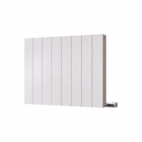UK Radiators Thetford White Electric Flat Tube Horizontal Designer Radiator 600W H: 60 cm, W: 74.8 cm – 1