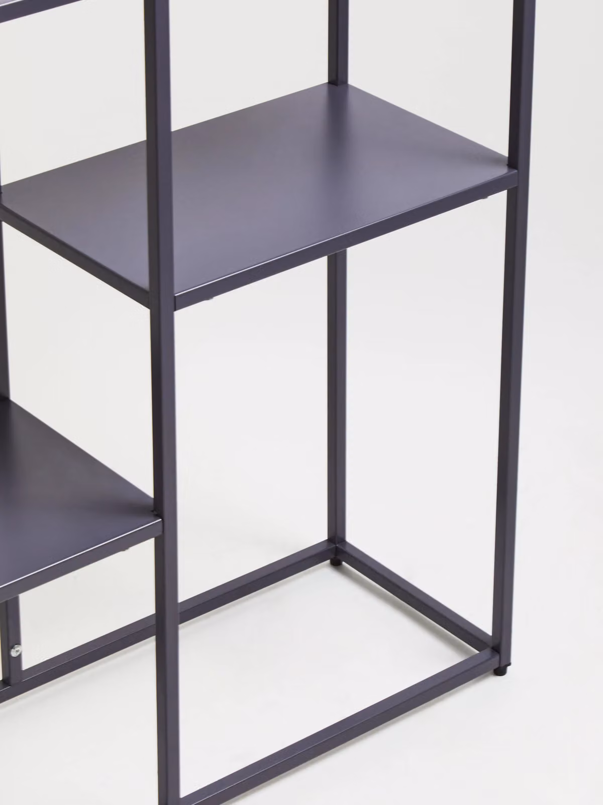 Orsina Grey Metal Industrial Corner Multi Shelf Unit, H 81 cm x W 26 cm x D 80 cm – 2