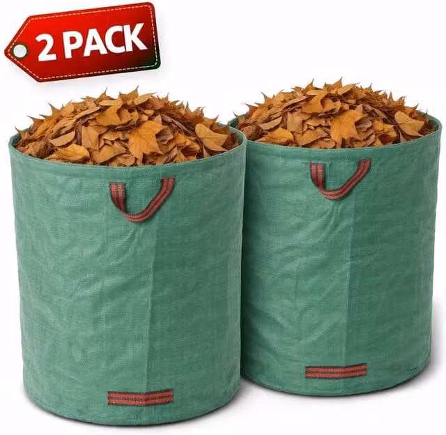 Spetlek Set of 2 Green Garden Waste Bags, 500L Capacity – 1