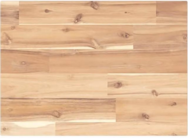 Berkfield Home Floating Wall Mounted Shelf in Untreated Brown Acacia Wood, W: 40 cm, D: 30 cm, H: 2 cm