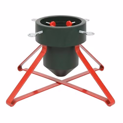 Harbour Housewares Classic Real Christmas Tree Stand in Red, Black or Green – 1