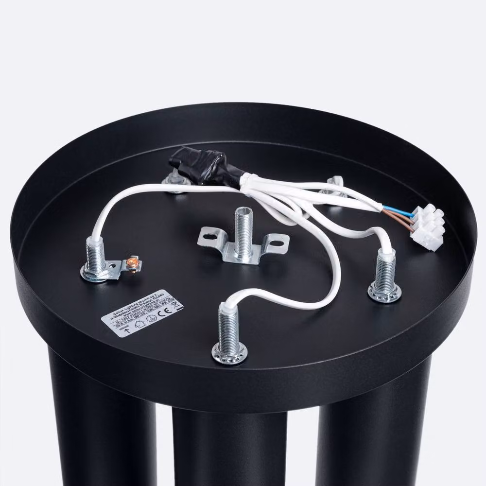 Sollux Lighting Lagos Modern 5-Light Ceiling Lamp in Black, W/D/H: 33 x 25 x 25 cm – 4
