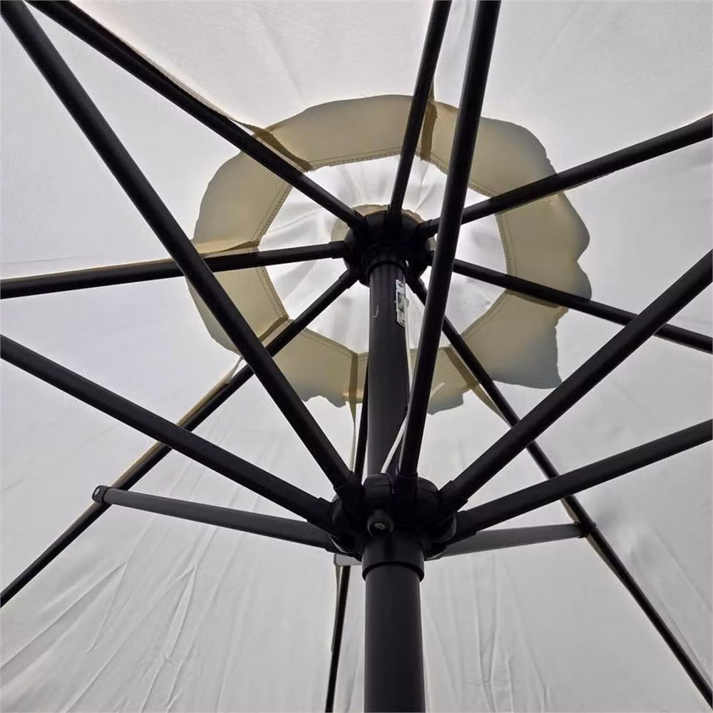 SPETLEK White Garden Parasol Umbrella with 2.7 m Diameter – 2