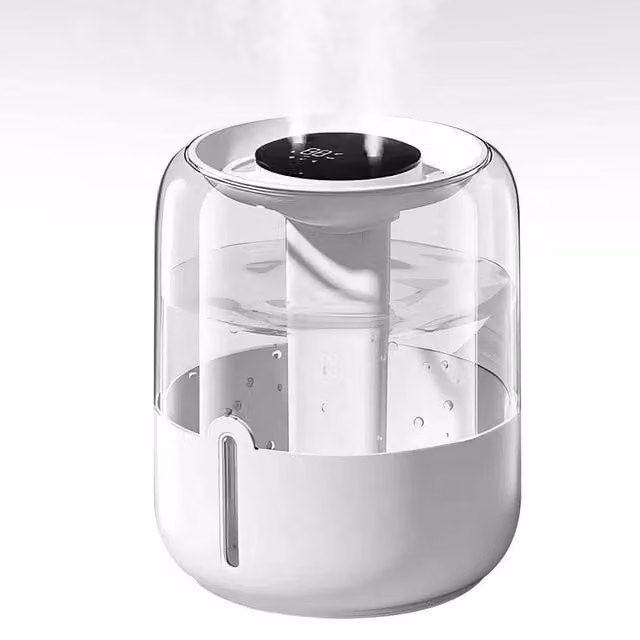 NESTLUNE 4L Cool Mist Ultrasonic Humidifier and Air Purifier in White, H 100 cm x W 15 cm x D 15 cm – 1