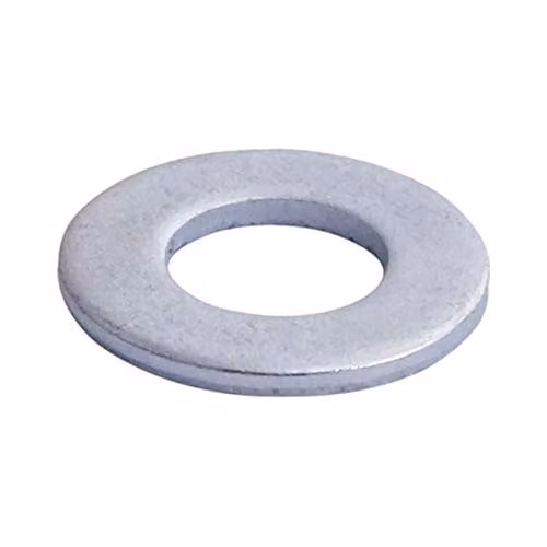 Unifix 16mm Galvanised Steel Flat Washers, Silver, Pack of 10