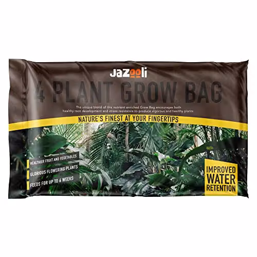 Jazooli 36L Garden Grow Bag Planter for Vegetables, Tomatoes and Herbs in Black or Brown – 1