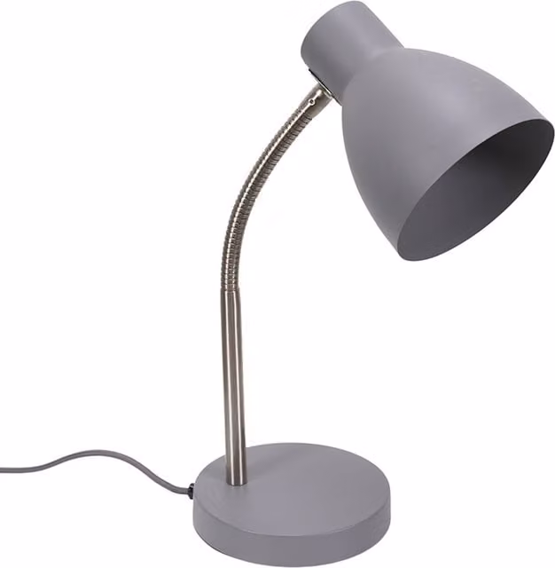 Keela Adjustable Flexi Neck Desk Lamp in Grey