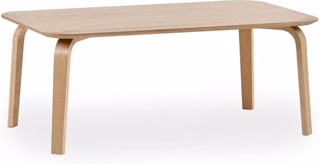 Cheshire Skara Contemporary Rectangular Coffee Table in Beige Wood