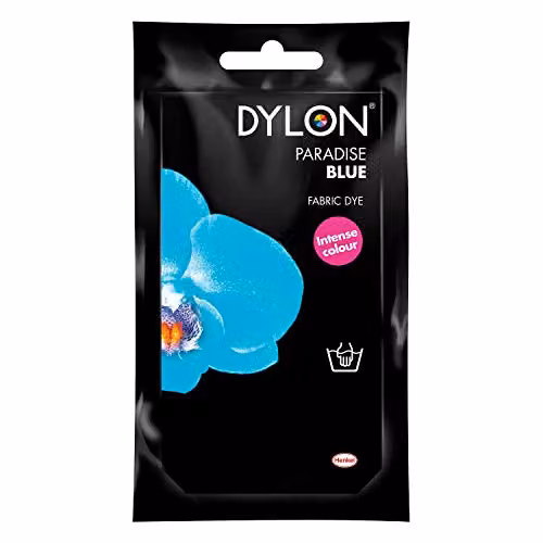 Dylon Hand Fabric Dye in Paradise Blue, 50 g – 2