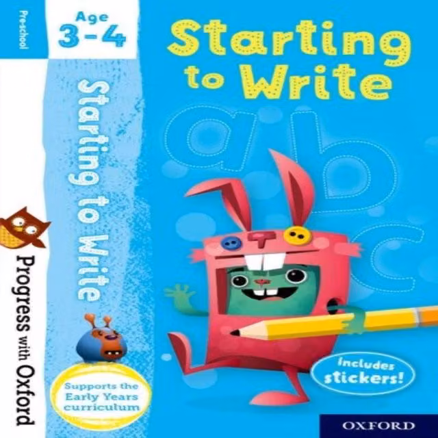 Progress with Oxford: Starting to Write Age by Sarah Snashall, Multicolour